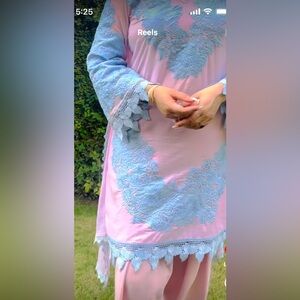 Elegant Lace Embroidered salwaar kameez